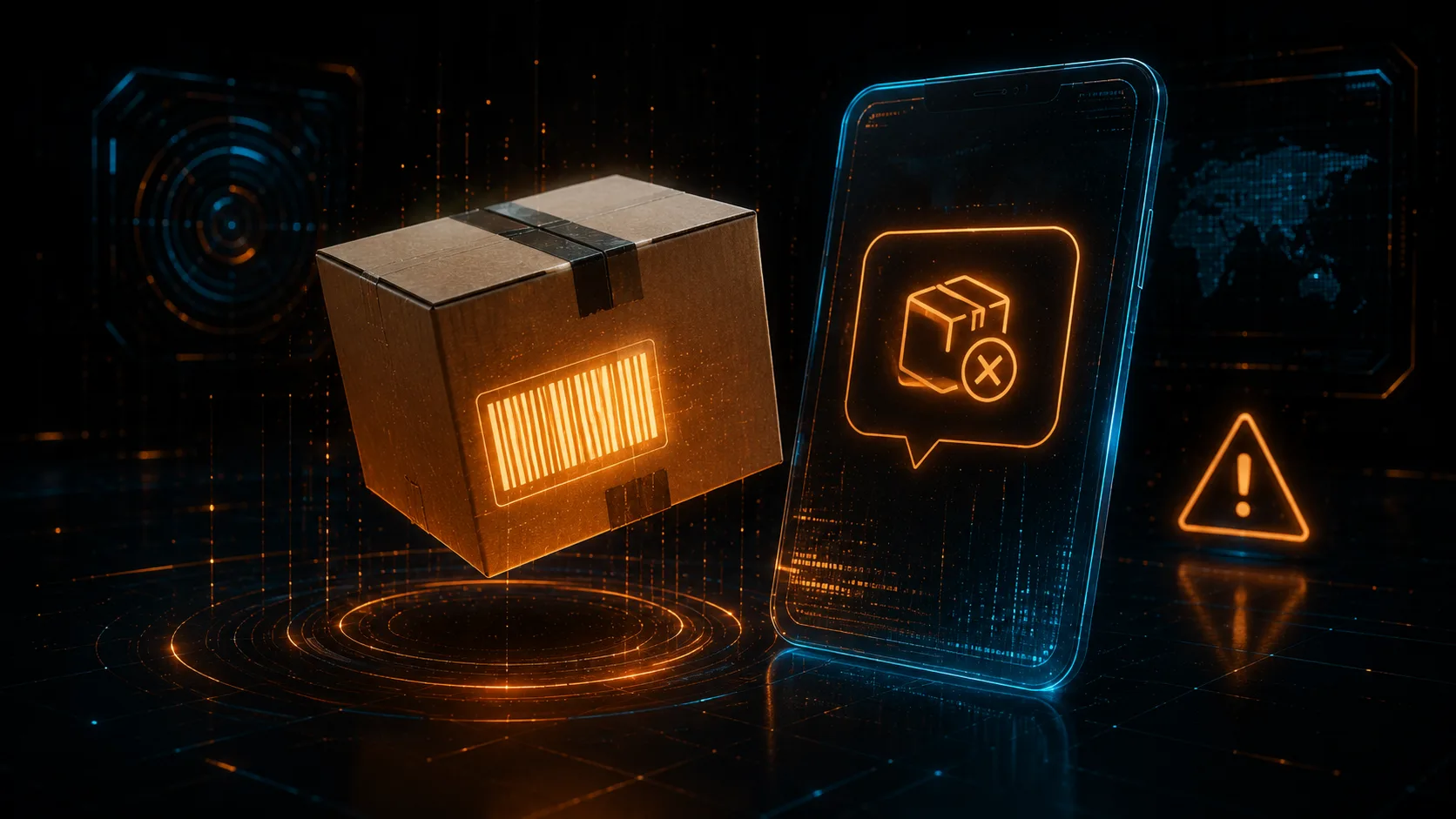 Falso pedido o reembolso de Amazon — ilustración