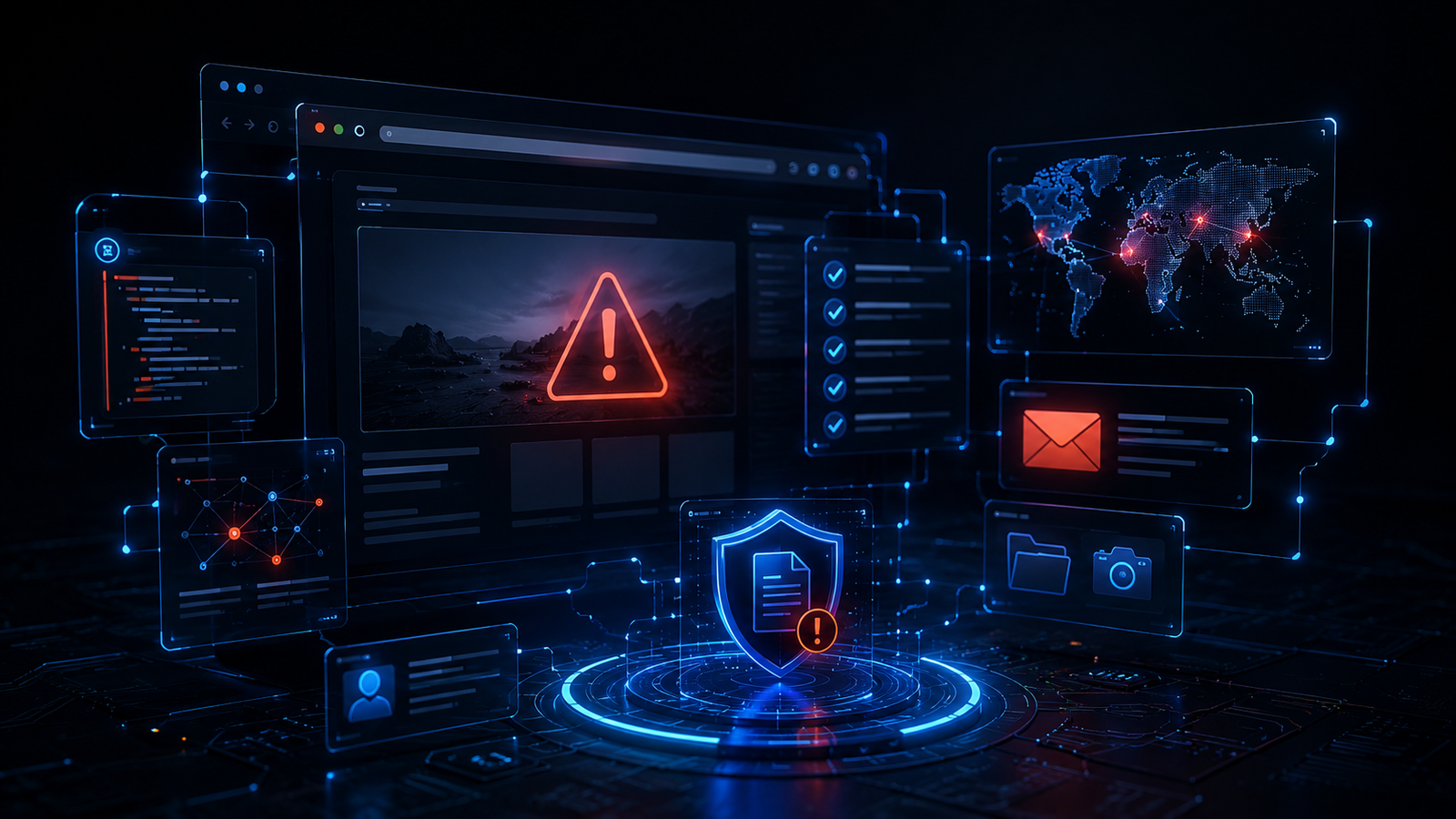 Cómo denunciar una web fraudulenta paso a paso. — ilustración